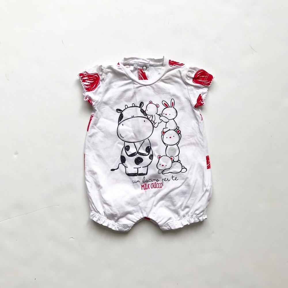 Chicco animal print romper VGUC 1 months